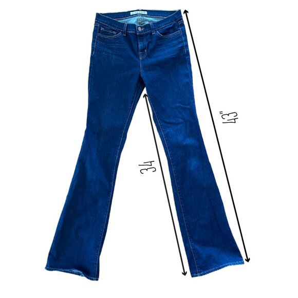 J Brand Bootcut Jeans Ink Dark Wash Mid Rise Stretch 30 Style 3818C012 - Picture 4 of 15